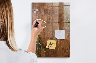 Magnettafel zum schreiben Stilvolle Pinnwand für Fotos und Notizen