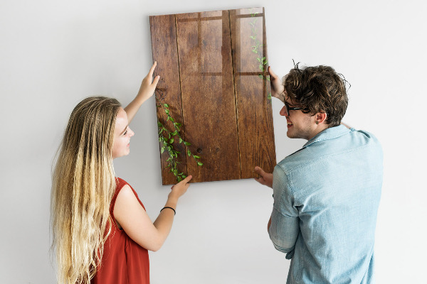 Magnettafel zum schreiben Stilvolle Pinnwand für Fotos und Notizen