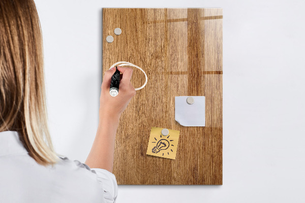 Magnettafel zum schreiben Magnettafel für Fotos und Notizen