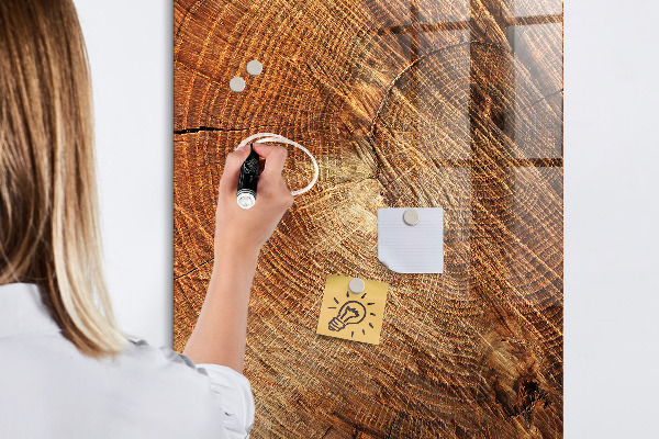 Magnettafel zum schreiben Memotafel aus Holz mit Motiv