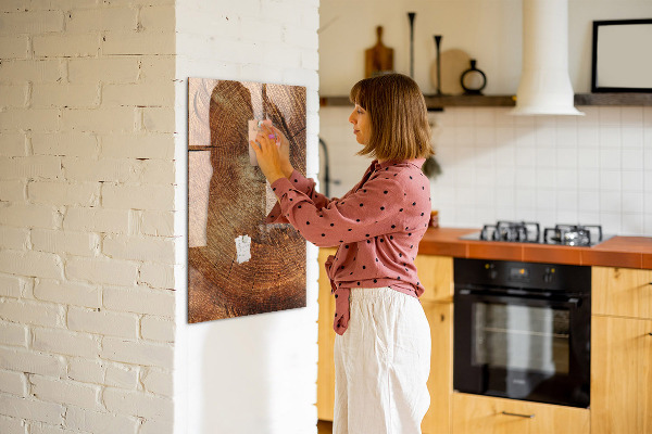 Magnettafel zum schreiben Memotafel aus Holz mit Motiv