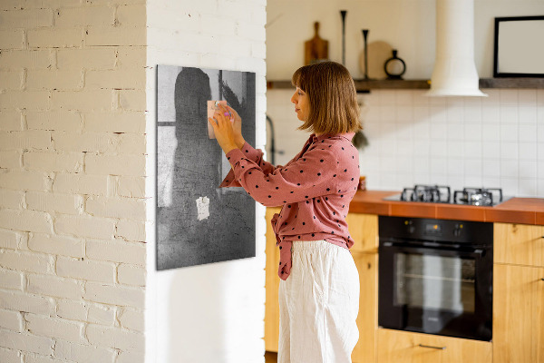 Magnettafel zum schreiben Moderne Pinnwand für Fotos und Notizen