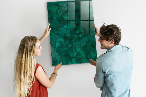 Schreib magnettafel Grüne Tafel für Notizen und Fotos