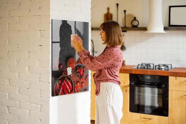Schreib magnettafel Pepper Kitchen-Erinnerungen