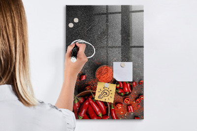 Schreib magnettafel Pepper Kitchen-Erinnerungen