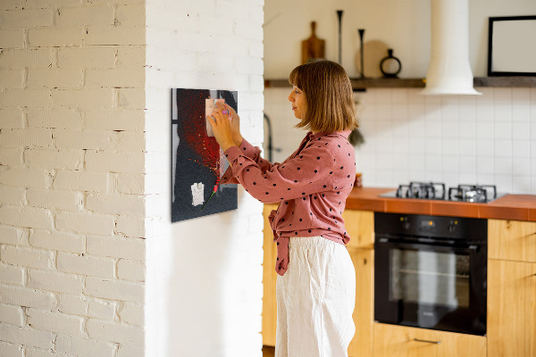 Magnettafel zum schreiben Ein kreativer Ort für Erinnerungen und Fotos