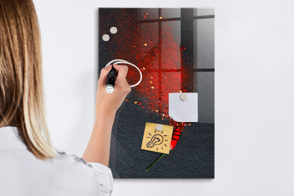 Magnettafel zum schreiben Ein kreativer Ort für Erinnerungen und Fotos
