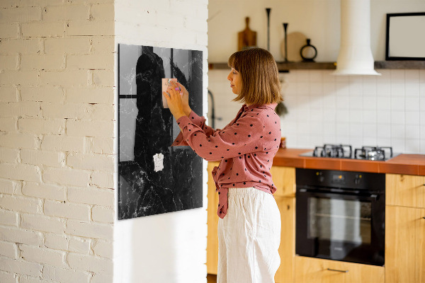Schreib magnettafel Eine stylische Tafel für Notizen und Fotos