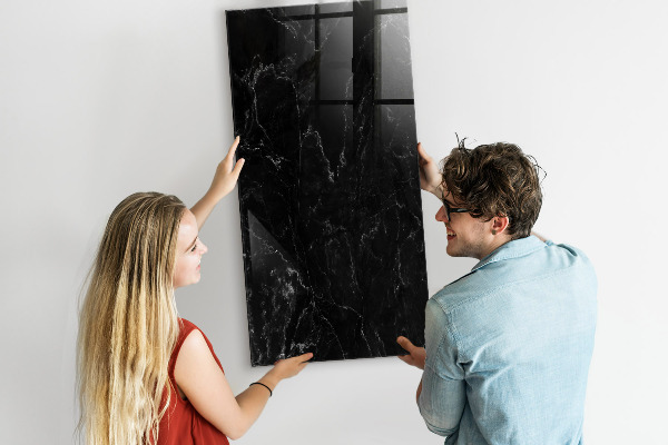 Schreib magnettafel Eine stylische Tafel für Notizen und Fotos