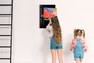 Schreib magnettafel Kreative Pinnwand für Fotos und Notizen