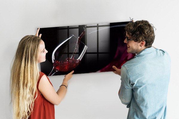 Schreib magnettafel Ein kreativer Ort für Erinnerungen und Fotos