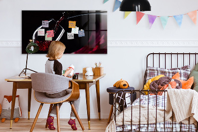Schreib magnettafel Ein kreativer Ort für Erinnerungen und Fotos