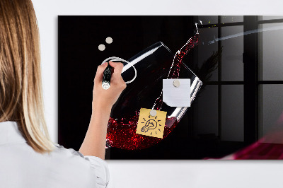 Schreib magnettafel Ein kreativer Ort für Erinnerungen und Fotos