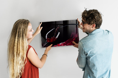 Schreib magnettafel Ein kreativer Ort für Erinnerungen und Fotos
