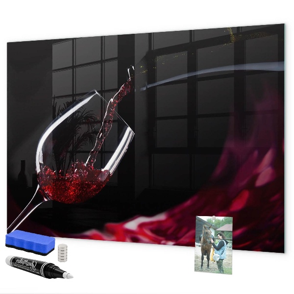 Schreib magnettafel Ein kreativer Ort für Erinnerungen und Fotos