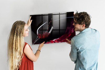 Schreib magnettafel Ein kreativer Ort für Erinnerungen und Fotos