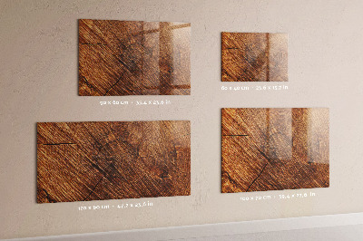 Schreib magnettafel Fotoorganisator auf einem Holzbrett