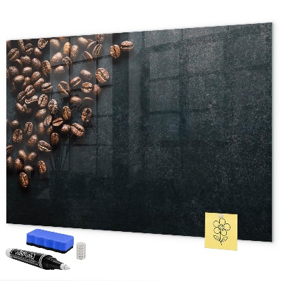 Magnettafel zum schreiben Kaffee und Erinnerungen an einem Ort