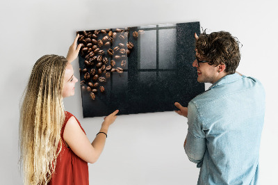 Magnettafel zum schreiben Kaffee und Erinnerungen an einem Ort