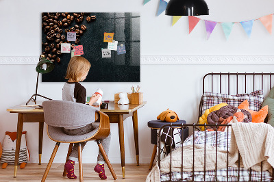 Magnettafel zum schreiben Kaffee und Erinnerungen an einem Ort