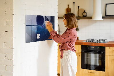 Magnettafel zum schreiben Magnettafel für Fotos und Notizen