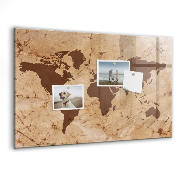 Schreib magnettafel Eine Weltkarte zum Festhalten von Erinnerungen