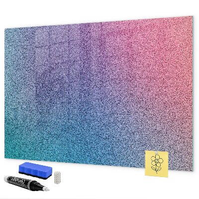 Magnettafel zum schreiben Eine farbenfrohe Tafel für Notizen und Fotos