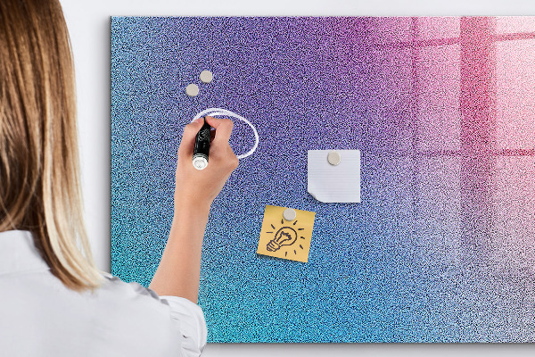 Magnettafel zum schreiben Eine farbenfrohe Tafel für Notizen und Fotos