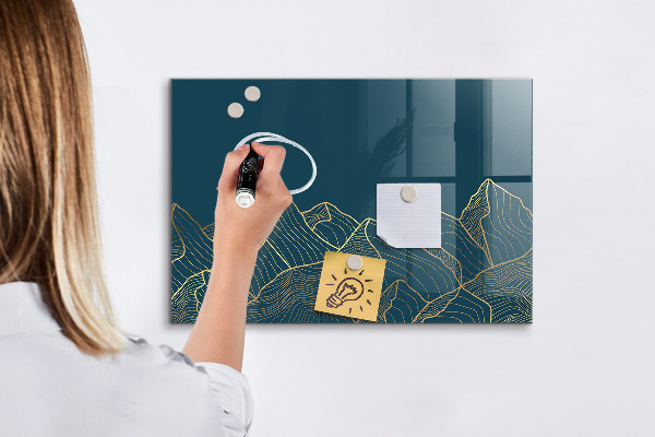 Magnettafel zum schreiben Moderne Tafel für Notizen und Fotos