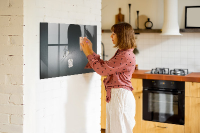 Magnettafel zum schreiben Magnettafel für Fotos und Notizen
