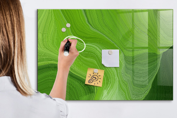 Schreib magnettafel Grüne Foto-Pinnwand