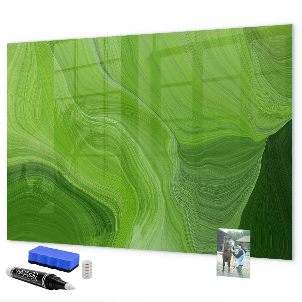 Schreib magnettafel Grüne Foto-Pinnwand
