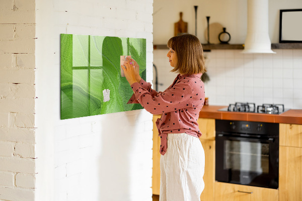 Schreib magnettafel Grüne Foto-Pinnwand