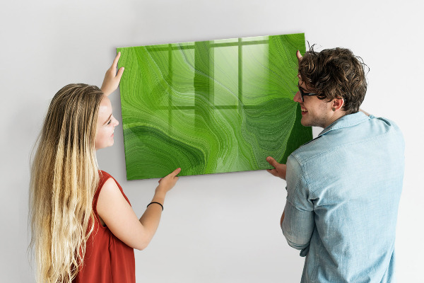 Schreib magnettafel Grüne Foto-Pinnwand