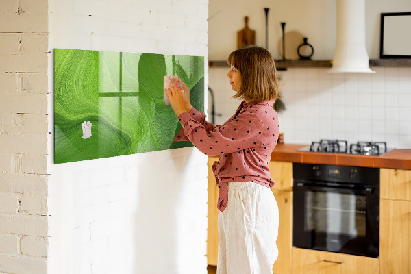 Schreib magnettafel Grüne Foto-Pinnwand