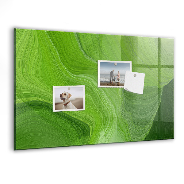 Schreib magnettafel Grüne Foto-Pinnwand