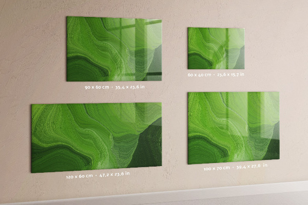 Schreib magnettafel Grüne Foto-Pinnwand
