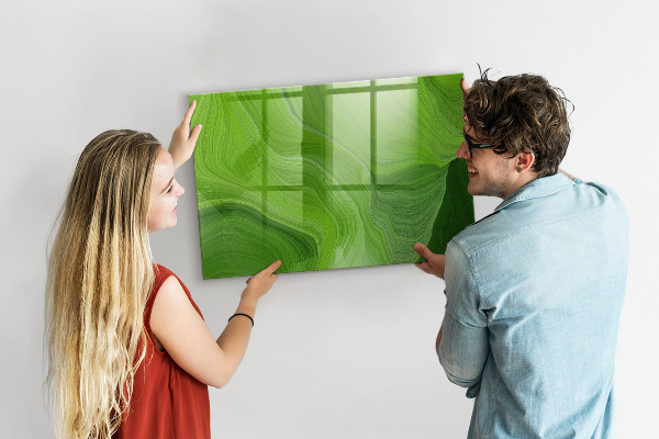 Schreib magnettafel Grüne Foto-Pinnwand
