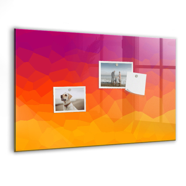 Magnettafel zum schreiben Eine farbenfrohe Tafel für Notizen und Fotos