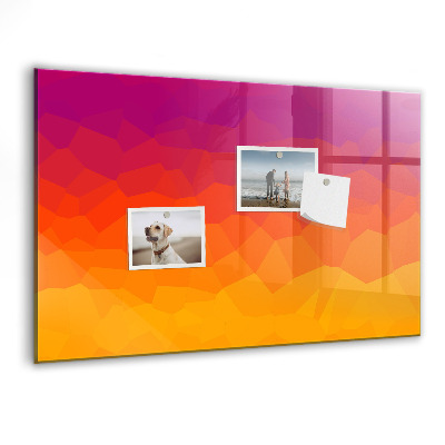Magnettafel zum schreiben Eine farbenfrohe Tafel für Notizen und Fotos