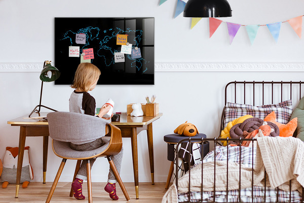 Schreib magnettafel Weltkarte mit Fotostandorten