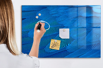 Schreib magnettafel Blaue Tafel für Fotos und Notizen