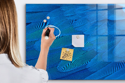 Schreib magnettafel Blaue Tafel für Fotos und Notizen