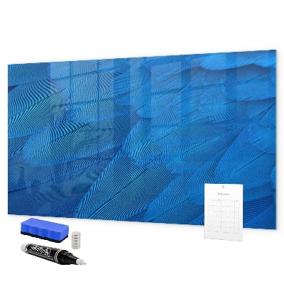 Schreib magnettafel Blaue Tafel für Fotos und Notizen