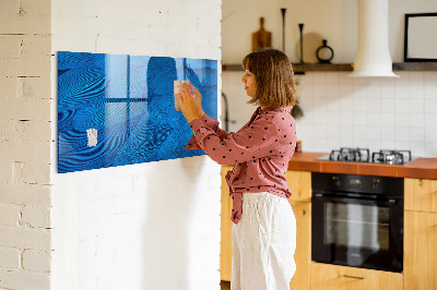Schreib magnettafel Blaue Tafel für Fotos und Notizen