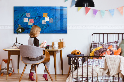 Schreib magnettafel Blaue Tafel für Fotos und Notizen