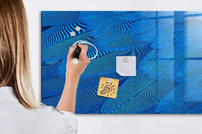 Schreib magnettafel Blaue Tafel für Fotos und Notizen