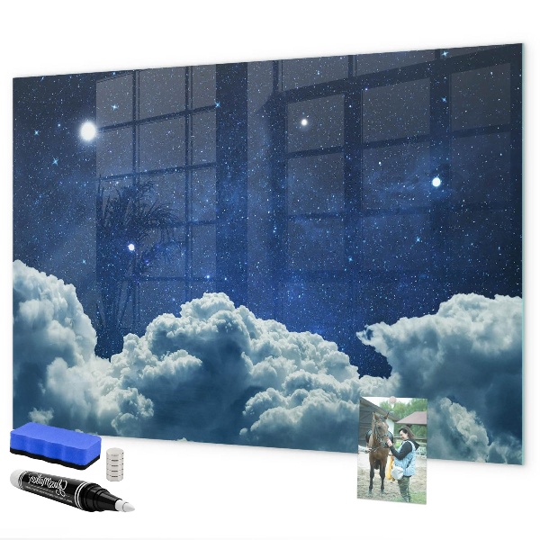 Magnettafel zum schreiben Eine freie Tafel für Notizen und Fotos