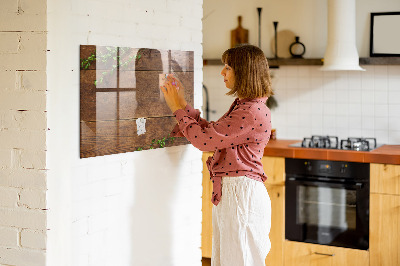 Magnettafel zum schreiben Eine stylische Tafel für Notizen und Fotos