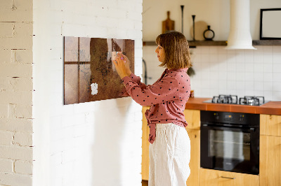 Magnettafel zum schreiben Eine Weltkarte mit persönlichen Erinnerungen
